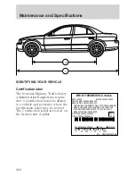 Предварительный просмотр 263 страницы Lincoln 2002 Continental Owner'S Manual