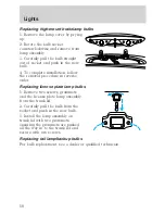 Предварительный просмотр 59 страницы Lincoln 2002 Town Car Owner'S Manual