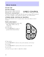 Предварительный просмотр 69 страницы Lincoln 2002 Town Car Owner'S Manual