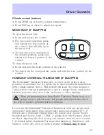 Предварительный просмотр 70 страницы Lincoln 2002 Town Car Owner'S Manual