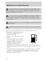 Предварительный просмотр 209 страницы Lincoln 2002 Town Car Owner'S Manual