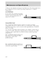 Предварительный просмотр 221 страницы Lincoln 2002 Town Car Owner'S Manual