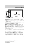 Preview for 27 page of Lincoln 2004 Navigator LS Owner'S Manual