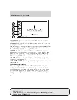 Предварительный просмотр 27 страницы Lincoln 2004 Town Car Owner'S Manual