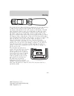 Предварительный просмотр 250 страницы Lincoln 2005 Town Car Owner'S Manual