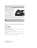 Предварительный просмотр 286 страницы Lincoln 2005 Town Car Owner'S Manual