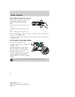 Предварительный просмотр 77 страницы Lincoln 2008 MKX Owner'S Manual