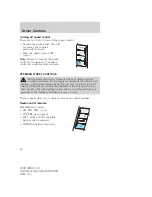 Предварительный просмотр 87 страницы Lincoln 2008 MKX Owner'S Manual