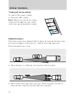 Предварительный просмотр 74 страницы Lincoln 2009 MKS Owner'S Manual