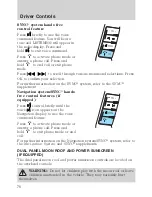 Предварительный просмотр 78 страницы Lincoln 2009 MKS Owner'S Manual