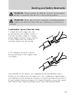 Предварительный просмотр 143 страницы Lincoln 2009 MKS Owner'S Manual