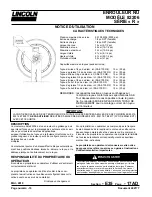 Preview for 10 page of Lincoln 82206 Owner'S/Operator'S Manual