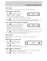 Предварительный просмотр 38 страницы Lincoln Continental 2001 Owner'S Manual