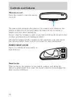 Предварительный просмотр 65 страницы Lincoln Continental 2001 Owner'S Manual