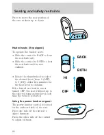 Предварительный просмотр 87 страницы Lincoln Continental 2001 Owner'S Manual