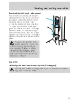 Предварительный просмотр 92 страницы Lincoln Continental 2001 Owner'S Manual