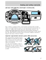 Предварительный просмотр 98 страницы Lincoln Continental 2001 Owner'S Manual