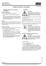 Предварительный просмотр 6 страницы Lincoln HTL 101 User Manual