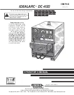 Preview for 1 page of Lincoln IDEALARC DC-400 Operator'S Manual