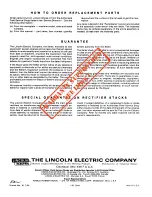 Предварительный просмотр 9 страницы Lincoln Idealarc R3R-300 Operating Manual