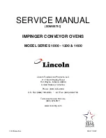 Preview for 1 page of Lincoln IMPINGER 1000 series Service Manual