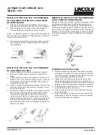 Preview for 12 page of Lincoln IMPINGER 1162 Operating Instructions Manual