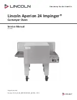 Предварительный просмотр 1 страницы Lincoln Impinger Aperion 2424E Service Manual