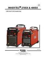 Lincoln INVERTEC 270SX Operator'S Manual предпросмотр