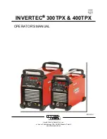 Lincoln Invertec 300TPX Operator'S Manual preview