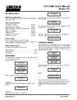 Preview for 4 page of Lincoln LFC 3000 User Manual