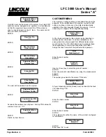 Preview for 6 page of Lincoln LFC 3000 User Manual