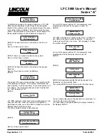 Preview for 10 page of Lincoln LFC 3000 User Manual