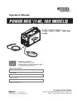 Lincoln POWER MIG 140 Operator'S Manual предпросмотр