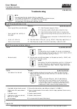 Предварительный просмотр 24 страницы Lincoln QUICKLUB 203 User Manual