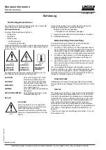 Предварительный просмотр 4 страницы Lincoln Quicklub SSV D Series Operating Instructions Manual