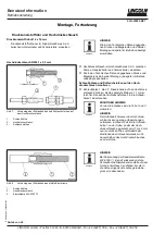 Предварительный просмотр 8 страницы Lincoln Quicklub SSV D Series Operating Instructions Manual