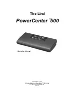 Lind Electronics PowerCenter 500 Operation Manual preview