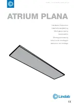 Lindab ATRIUM PLANA Installation Instruction предпросмотр