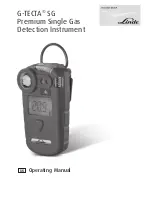 Preview for 1 page of Linde G-TECTA SG Operating Manual