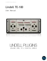 Lindell Audio TE-100 User Manual preview