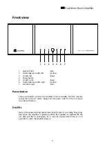 Preview for 6 page of Lindemann 852 Owner'S Manual