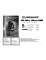 Preview for 2 page of Lindhaus Aria 14 11 20 Owners Manual And Parts Manual