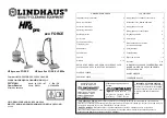 Lindhaus HF6 pro eco FORCE Owners Manual And Parts Manual preview