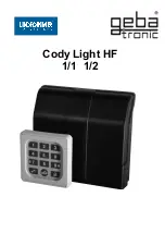 Предварительный просмотр 1 страницы Lindpointner geba tronic Cody Light HF 1/1 Manual