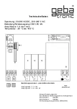 Предварительный просмотр 5 страницы Lindpointner geba tronic Cody Light HF 1/1 Manual