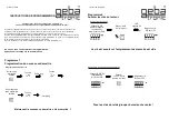 Предварительный просмотр 31 страницы Lindpointner geba tronic Cody Universal 3 Assembly, Connection And Maintenance