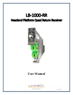 Предварительный просмотр 1 страницы Lindsay Broadband LB-1000-RR User Manual