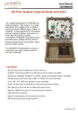 Предварительный просмотр 3 страницы Lindsay Broadband LBON4000 ONU User Manual