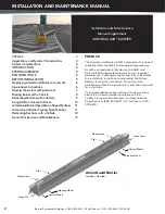 Preview for 2 page of Lindsay Barrier Systems ARMORGUARD NCHRP 350 TL-3 Installation Instructions Manual