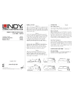 Preview for 1 page of Lindy 3.5” IDE Installation Manual